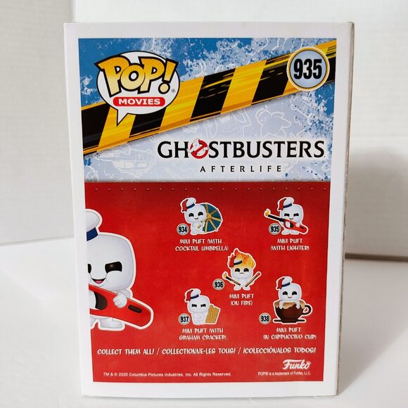 Pop! Movies - Ghostbusters Afterlife - Mini Puft w/ Lighter #935 - Picture 3 of 6